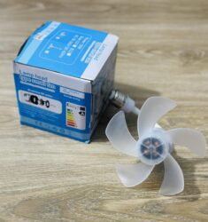 AC 220V 6 inch Brushless Fan E27 Lamp Holder System Ultra Silent