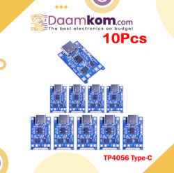 10pcs TP4056 Type C USB 5V 1A 18650 Lithium Battery Charger Module with Dual Protection