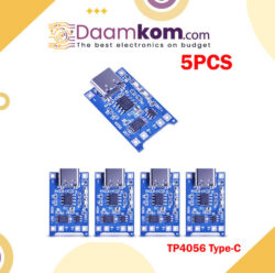 5pcs TP4056 Type C USB 5V 1A 18650 Lithium Battery Charger Module with Dual Protection