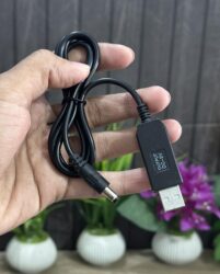 USB 5v to 9V Booster Cable For Mini UPS With LED Indicator