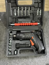 Auto Electric Screwdriver + Drill Set 47 in 1 Tool Box